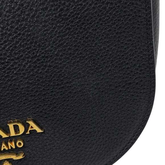 Prada PRADA Logo Shoulder Bag, 2-Way, Crossbody, Leather, Nero (Black), 1BD20... - Picture 6 of 9